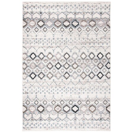 Safavieh Rectangle Bohemian Amsterdam Area Rug Ivory & Grey - 2 ft. -3 in. x 18 ft. AMS108A-218
